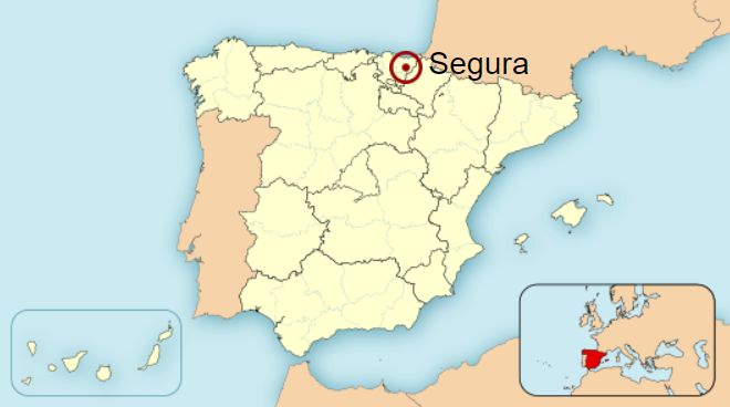 Segura en el mapa de España
