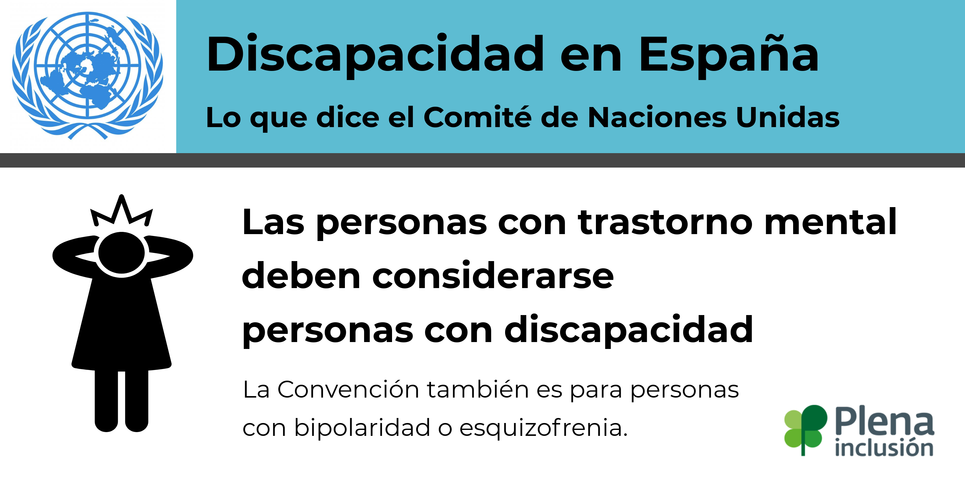 Discapacidad en España. Las personas con trastorno mental deben considerarse personas con discapacidad